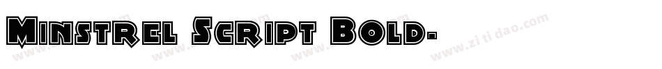 Minstrel Script Bold字体转换